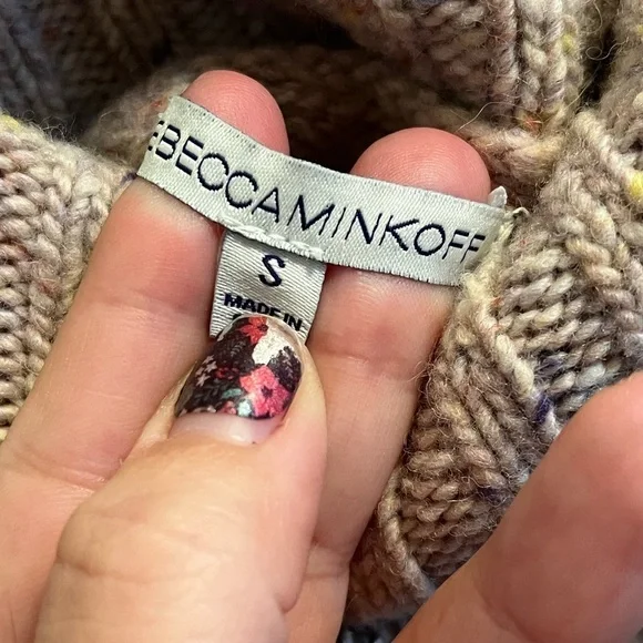 Rebecca Minkoff Cream Cowl Neck Sweater - Picture 4 of 5